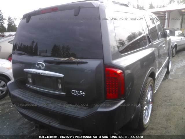 5N3AA08C74N809958 - 2004 INFINITI QX56 BLACK photo 4