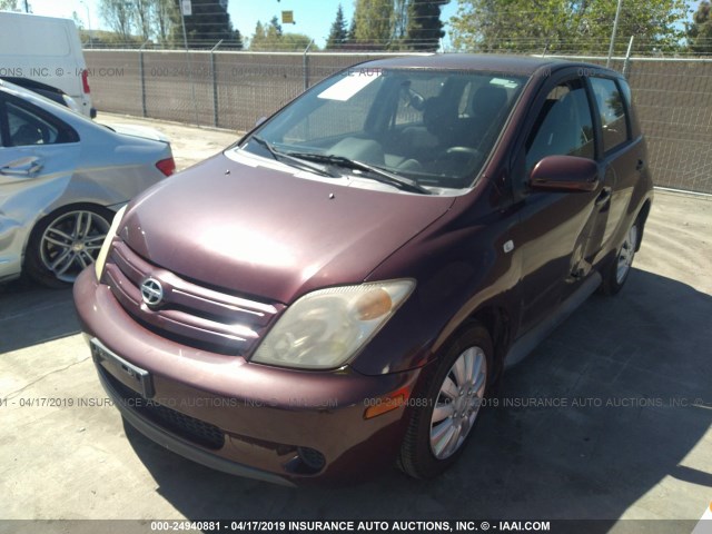 JTKKT624450098159 - 2005 TOYOTA SCION XA MAROON photo 2