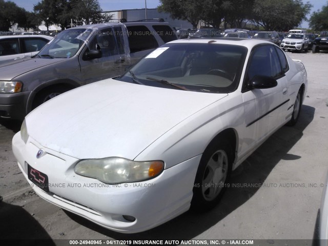 2G1WX15K719169325 - 2001 CHEVROLET MONTE CARLO SS 白色 照片 2