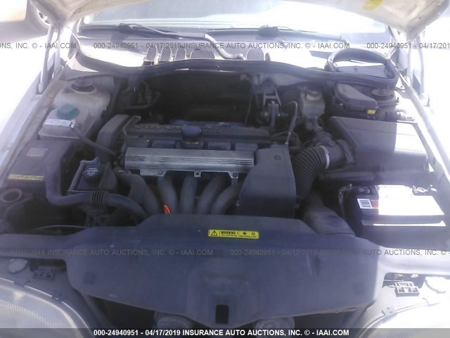 YV1LS5586W1485096 - 1998 VOLVO S70 WHITE photo 10