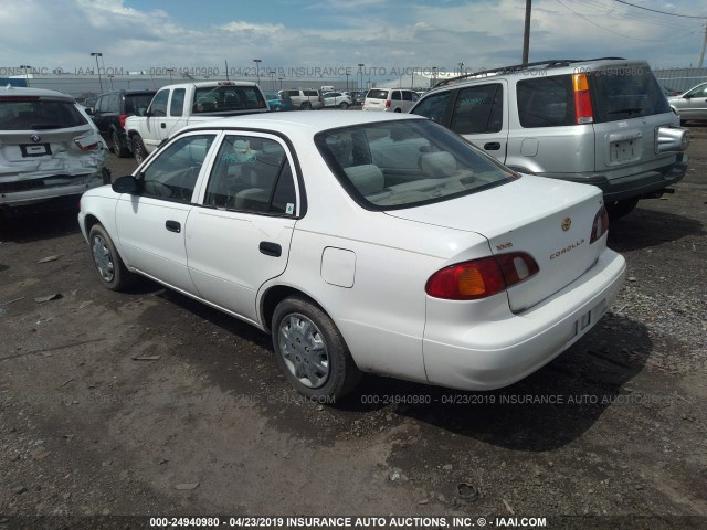 1NXBR12E8YZ380282 - 2000 TOYOTA COROLLA VE/CE/LE WHITE photo 3