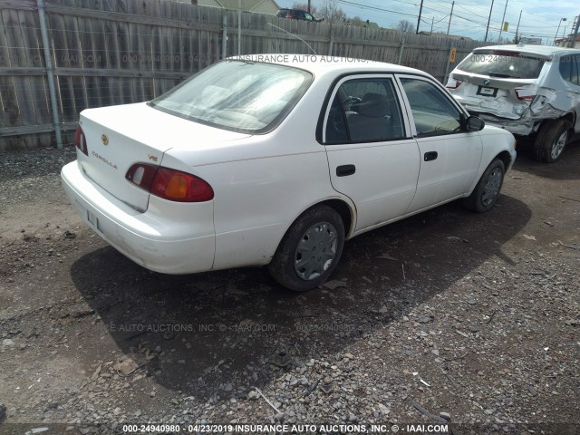 1NXBR12E8YZ380282 - 2000 TOYOTA COROLLA VE/CE/LE WHITE photo 4