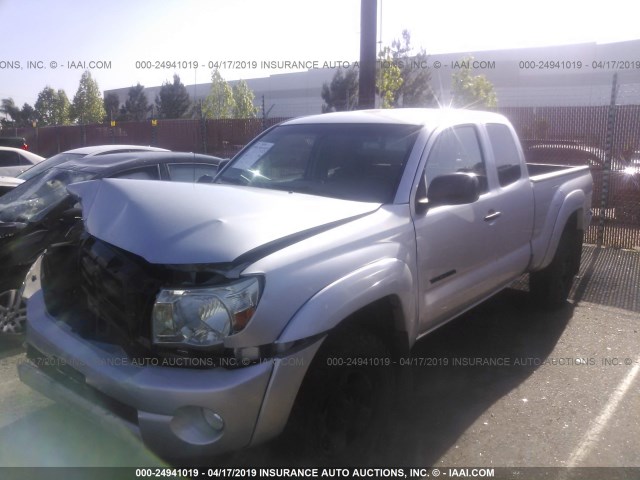 5TEUU42N08Z548890 - 2008 TOYOTA TACOMA ACCESS CAB ვერცხლისფერი ფოტო 2