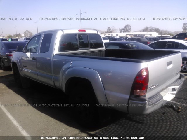 5TEUU42N08Z548890 - 2008 TOYOTA TACOMA ACCESS CAB ვერცხლისფერი ფოტო 3