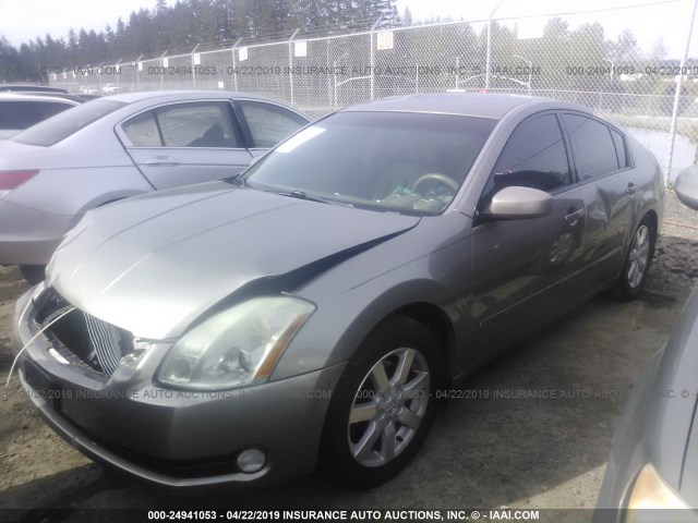 1N4BA41E44C870335 - 2004 NISSAN MAXIMA SE/SL GRAY photo 2