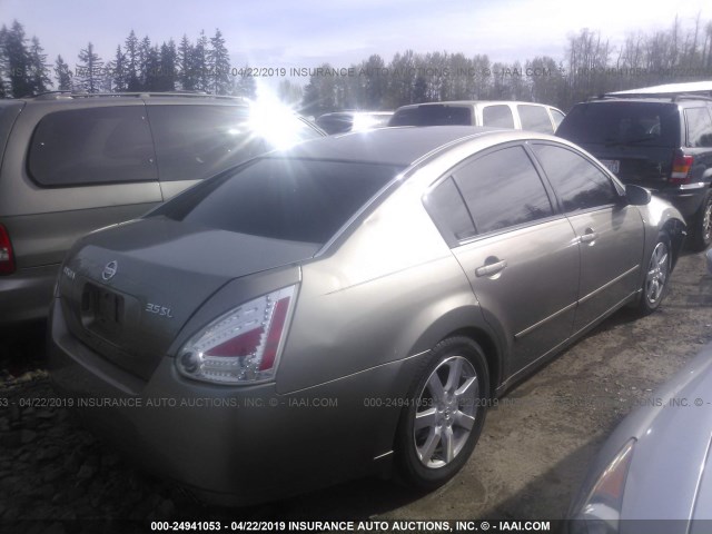 1N4BA41E44C870335 - 2004 NISSAN MAXIMA SE/SL GRAY photo 4