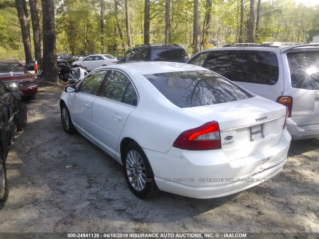 YV1AS982871027874 - 2007 VOLVO S80 3.2 WHITE photo 3