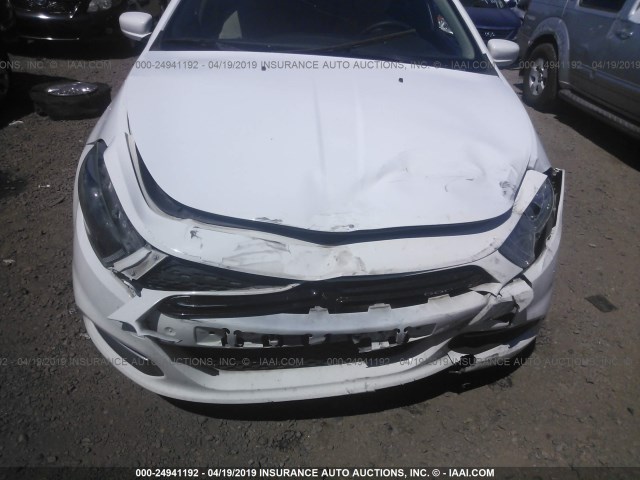 1C3CDFBB7FD221409 - 2015 DODGE DART SXT WHITE photo 6