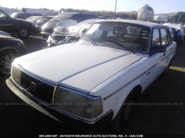 YV1AX8840J1297511 - 1988 VOLVO 244 DL/GL WHITE photo 2