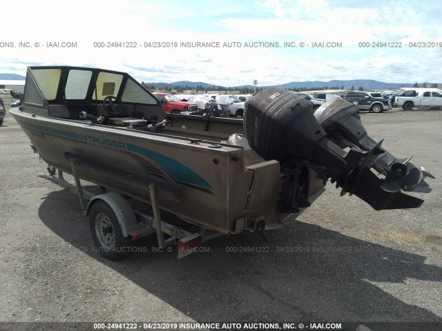 AWB12392D595 - 1995 ALUMAWELD BOAT & TRAILER  SILVER photo 3