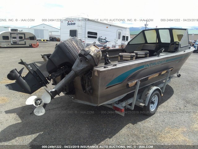 AWB12392D595 - 1995 ALUMAWELD BOAT & TRAILER  SILVER photo 4