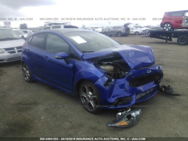 3FADP4GX6FM172424 - 2015 FORD FIESTA ST BLUE photo 1