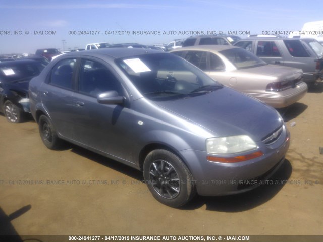 KL1TD56666B659263 - 2006 CHEVROLET AVEO LS GRAY photo 1