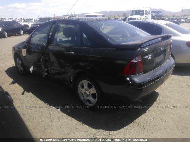 1FAHP34N57W365695 - 2007 FORD FOCUS ZX4/S/SE/SES BLACK photo 3