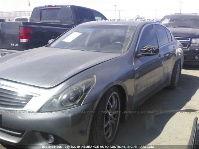 JN1CV6AP2AM403231 - 2010 INFINITI G37 SPORT GRAY photo 6