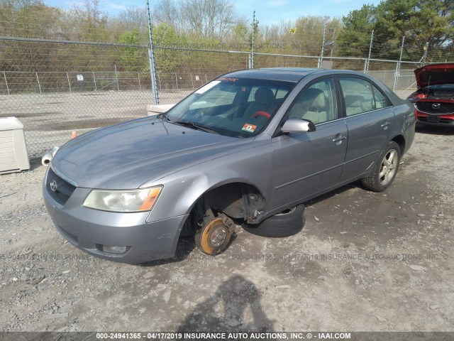 5NPEU46F07H291772 - 2007 HYUNDAI SONATA SE/LIMITED GRAY photo 2