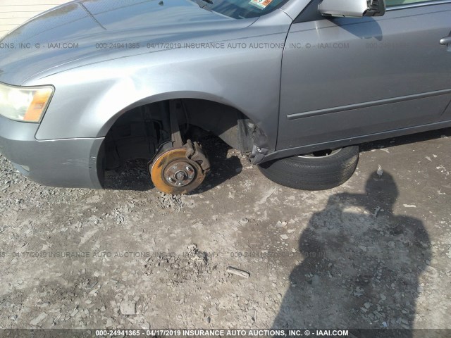 5NPEU46F07H291772 - 2007 HYUNDAI SONATA SE/LIMITED GRAY photo 6