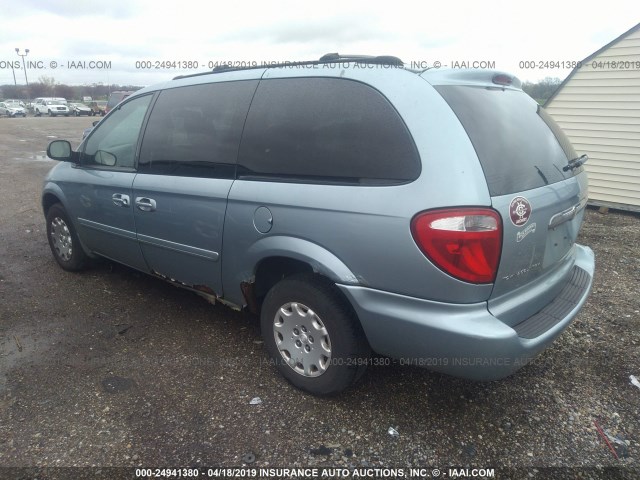 2C4GP44R04R569470 - 2004 CHRYSLER TOWN & COUNTRY LX Light Blue photo 3