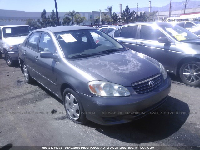 1NXBR32E73Z134165 - 2003 TOYOTA COROLLA CE/LE/S GRAY photo 1