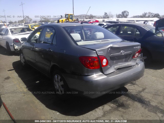 1NXBR32E73Z134165 - 2003 TOYOTA COROLLA CE/LE/S GRAY photo 3