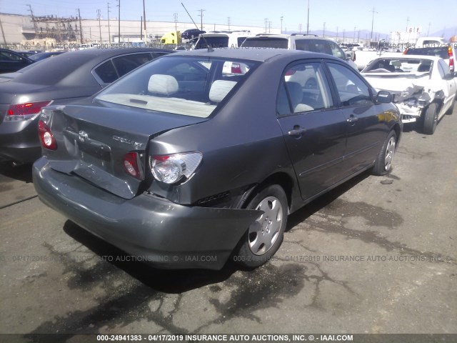 1NXBR32E73Z134165 - 2003 TOYOTA COROLLA CE/LE/S GRAY photo 4