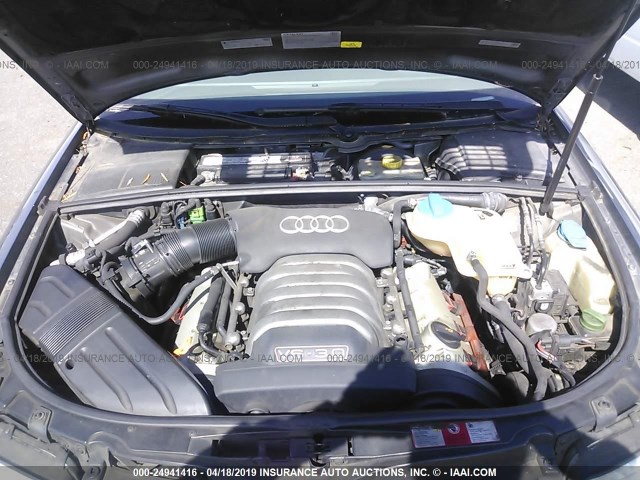 WAULT58E35A023644 - 2005 AUDI A4 3.0 QUATTRO/SPECIAL GRAY photo 10