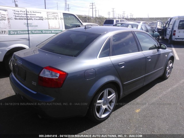 WAULT58E35A023644 - 2005 AUDI A4 3.0 QUATTRO/SPECIAL GRAY photo 4