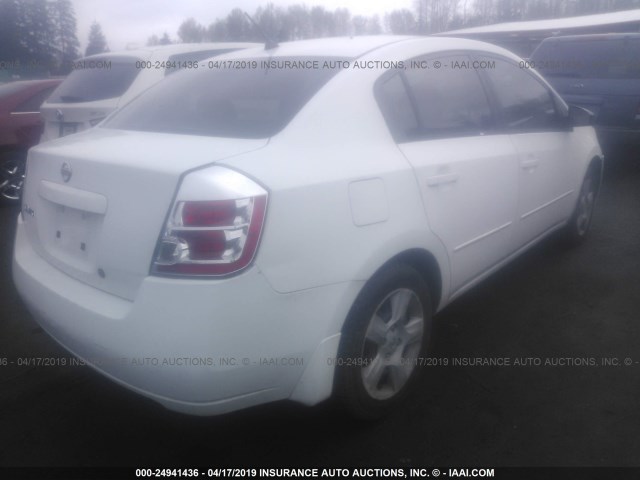 3N1AB61E68L659116 - 2008 NISSAN SENTRA 2.0/2.0S/2.0SL WHITE photo 4