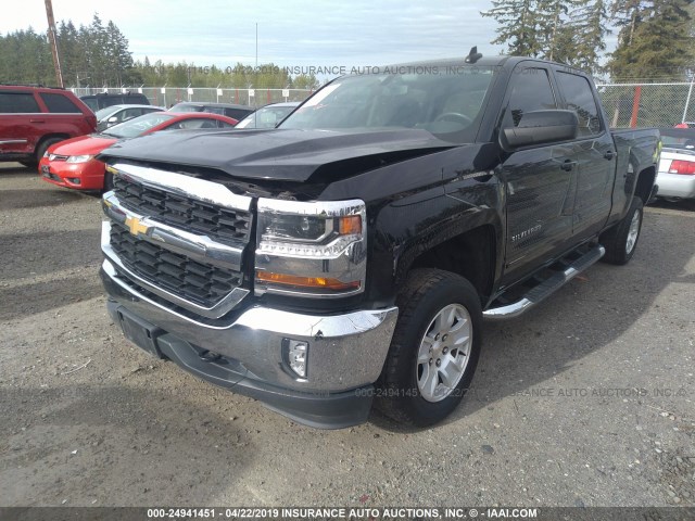 3GCUKREC6HG124610 - 2017 CHEVROLET SILVERADO K1500 LT BLACK photo 2