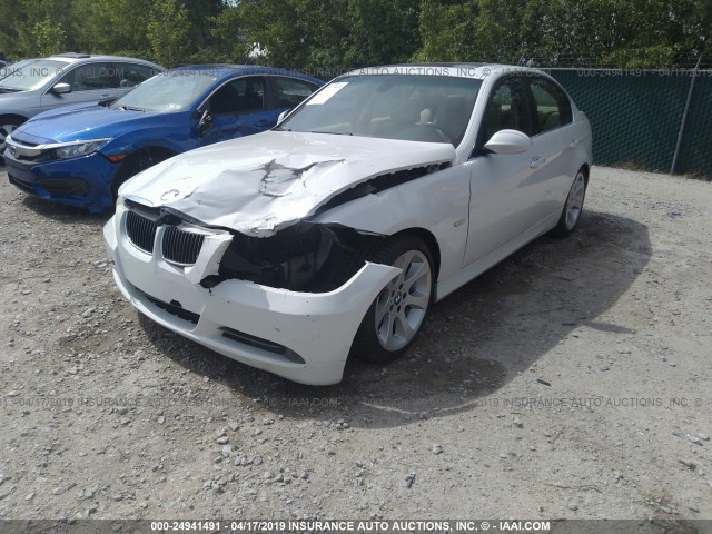 WBAVB33576AZ85826 - 2006 BMW 330 I WHITE photo 2