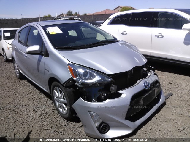 JTDKDTB39F1099197 - 2015 TOYOTA PRIUS C SILVER photo 1