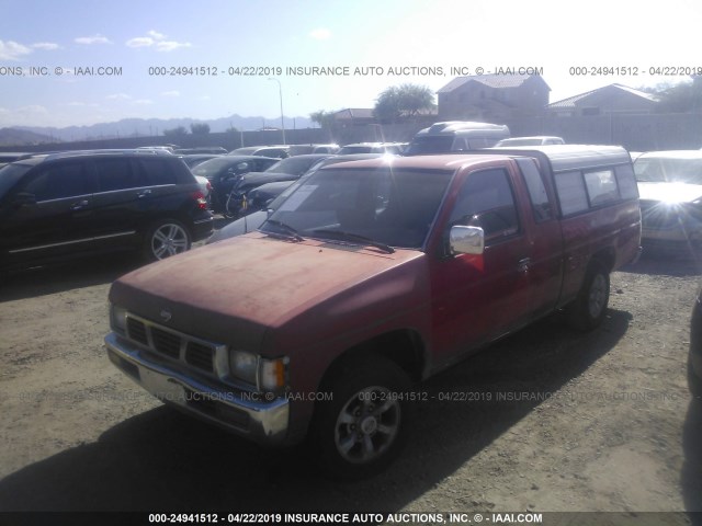 1N6SD16SXTC353695 - 1996 NISSAN TRUCK KING CAB SE/KING CAB XE RED photo 2