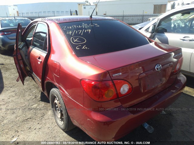 1NXBR32EX4Z273661 - 2004 TOYOTA COROLLA CE/LE/S RED photo 3