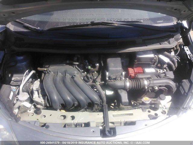 3N1CE2CP0FL369104 - 2015 NISSAN VERSA NOTE S/S PLUS/SV/SL/SR GRAY photo 10