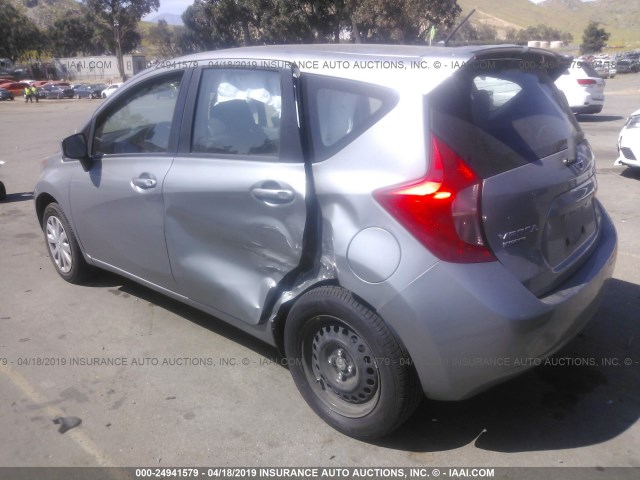 3N1CE2CP0FL369104 - 2015 NISSAN VERSA NOTE S/S PLUS/SV/SL/SR GRAY photo 3