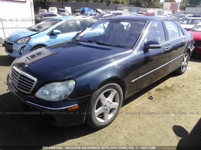 WDBNG75J35A451337 - 2005 MERCEDES-BENZ S 500 Dark Blue photo 2