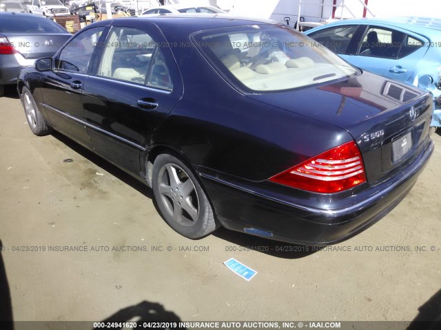 WDBNG75J35A451337 - 2005 MERCEDES-BENZ S 500 Dark Blue photo 3