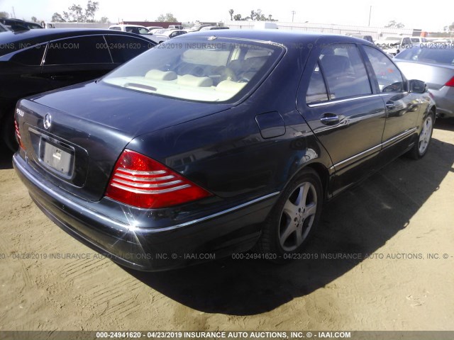 WDBNG75J35A451337 - 2005 MERCEDES-BENZ S 500 Dark Blue photo 4