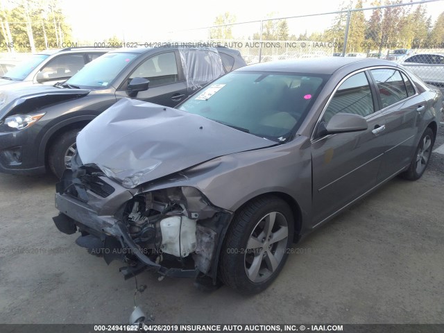 1G1ZC5E09CF304619 - 2012 CHEVROLET MALIBU 1LT 棕色 照片 2