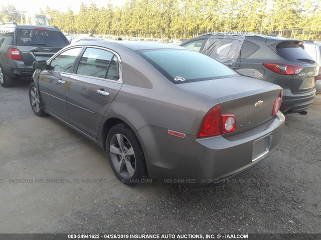 1G1ZC5E09CF304619 - 2012 CHEVROLET MALIBU 1LT 棕色 照片 3