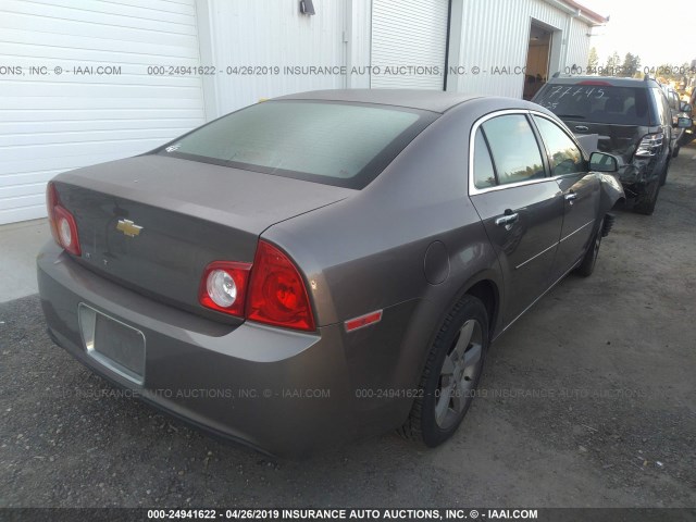 1G1ZC5E09CF304619 - 2012 CHEVROLET MALIBU 1LT 棕色 照片 4