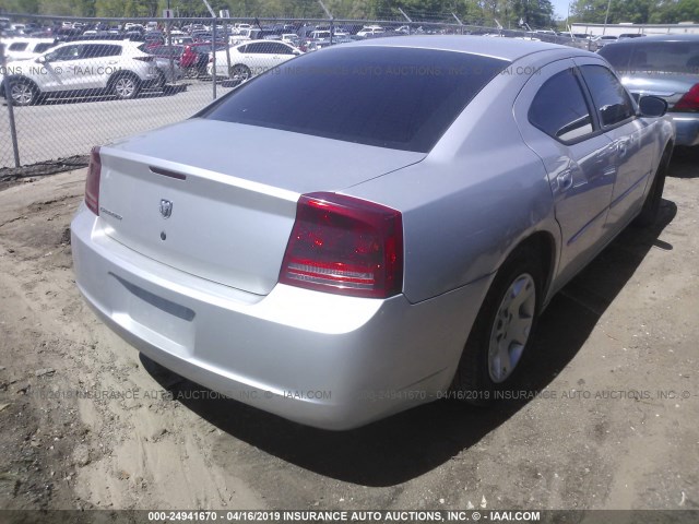 2B3KA43G46H241278 - 2006 DODGE CHARGER SE/SXT SILVER photo 4