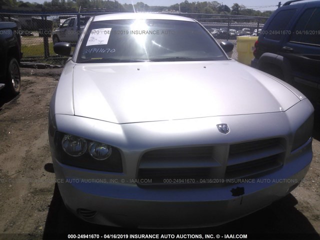 2B3KA43G46H241278 - 2006 DODGE CHARGER SE/SXT SILVER photo 6