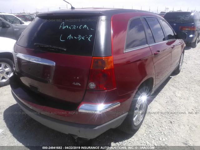 2A8GM68XX7R363311 - 2007 CHRYSLER PACIFICA TOURING RED photo 4