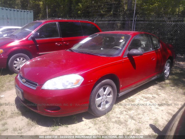2G1WJ15K479145641 - 2007 CHEVROLET MONTE CARLO LS Rot Foto 2