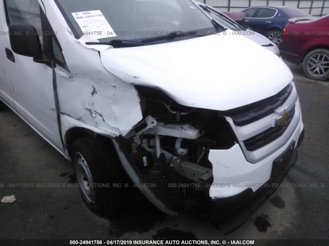 3N63M0ZN2FK731690 - 2015 CHEVROLET CITY EXPRESS LT WHITE photo 6