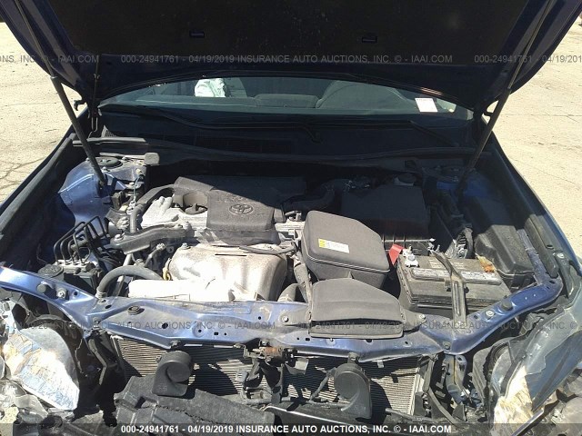 4T1BF1FK4FU981968 - 2015 TOYOTA CAMRY LE/XLE/SE/XSE BLUE photo 10