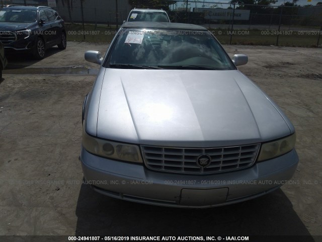 1G6KY5497YU145387 - 2000 CADILLAC SEVILLE STS SILVER photo 6