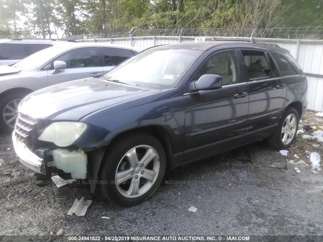 2A8GM68X47R297399 - 2007 CHRYSLER PACIFICA TOURING BLUE photo 2