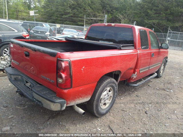 2GCEC19V141178642 - 2004 CHEVROLET SILVERADO C1500 RED photo 4